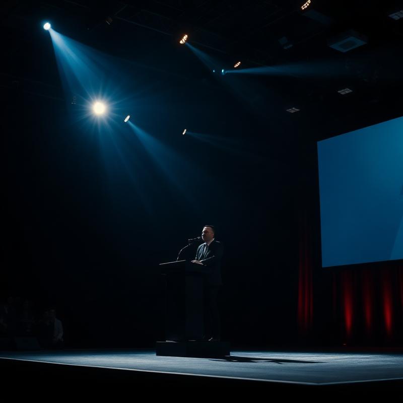 Corporate event stage lighting